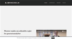 Desktop Screenshot of bjornsholm.com